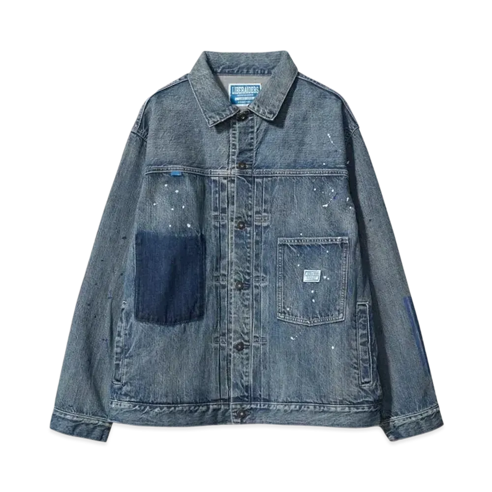 Liberaiders TRIBAL DENIM JACKET"HARD WASH"