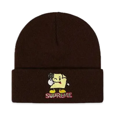 Supreme Sticky Note Beanie "Brown"