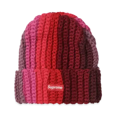Supreme Gradient Crochet Beanie "Red"