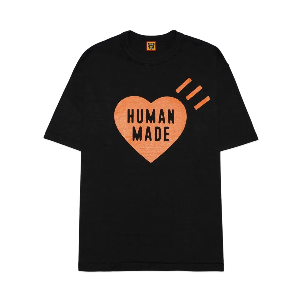 HUMAN MADE Heart T-Shirt Shibuya Parco Store Limited "Black/Orange"