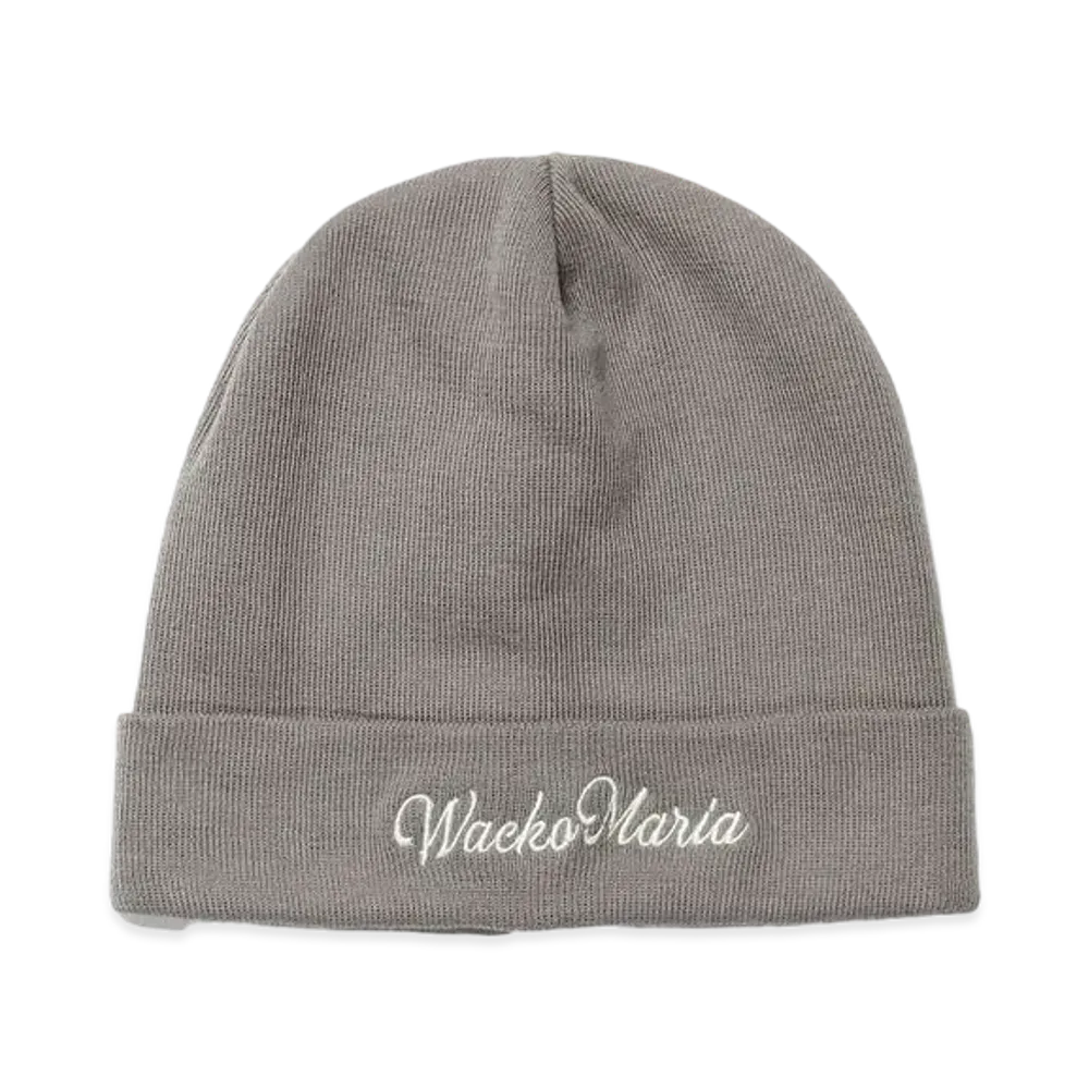 WACKO MARIA Cotton Knit Watch Cap "Gray"