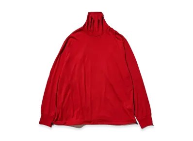 CLESSTE Merino Wool L/S Turtleneck Tee "Red"