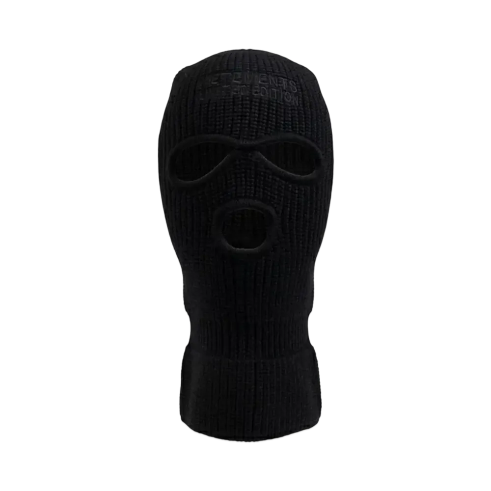 VETEMENTS Logo Balaclava "Black" UA65MA100B