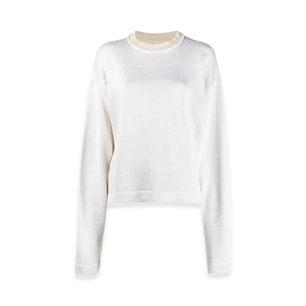 Jil Sander Women's Two-Tone Sweater "Beige"