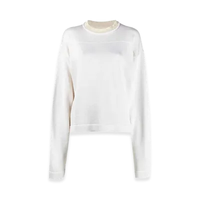 Jil Sander Women's Two-Tone Sweater "Beige"