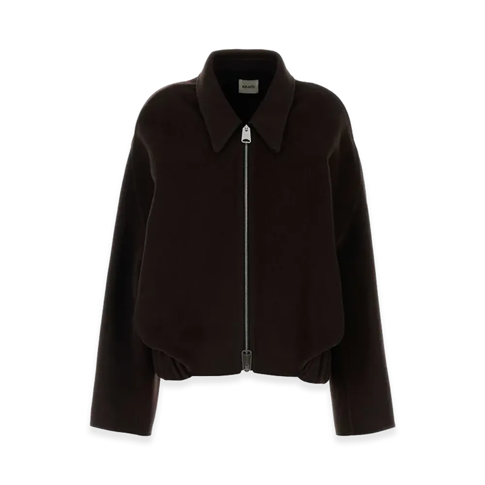 KHAITE Women's Wool Oversize Odin Jacket "Brown/Chocolate"