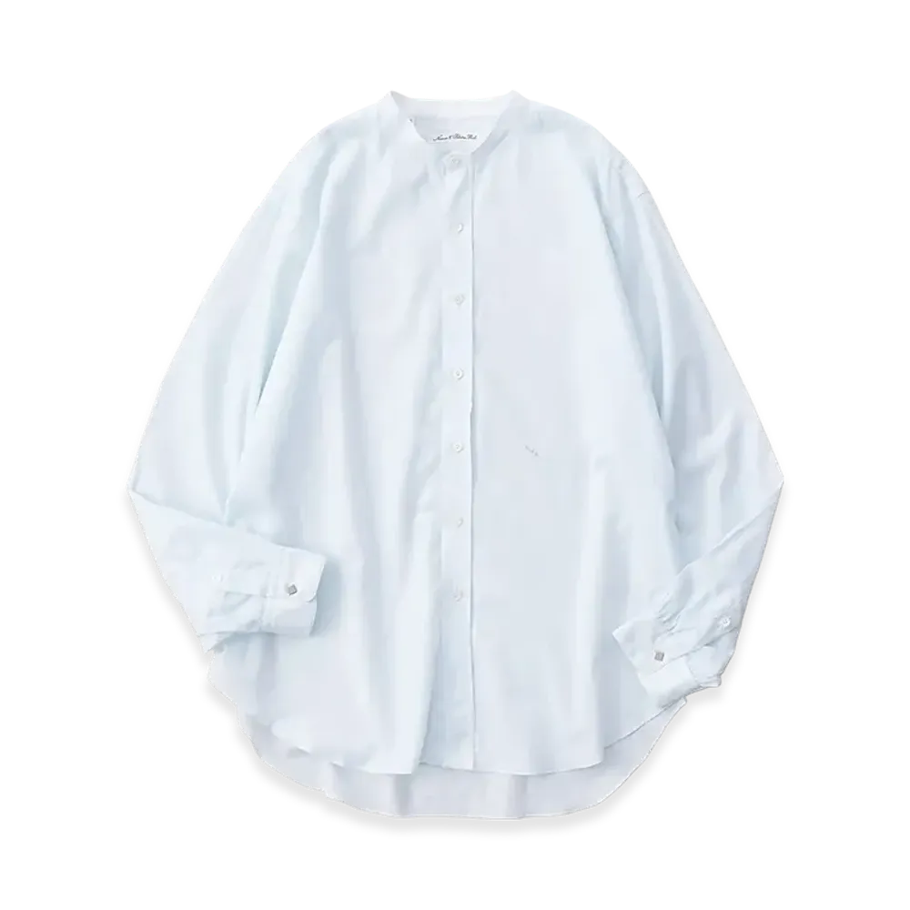 NICENESS Tito N.N.P Band Collar Dress Shirt "Pale Blue"