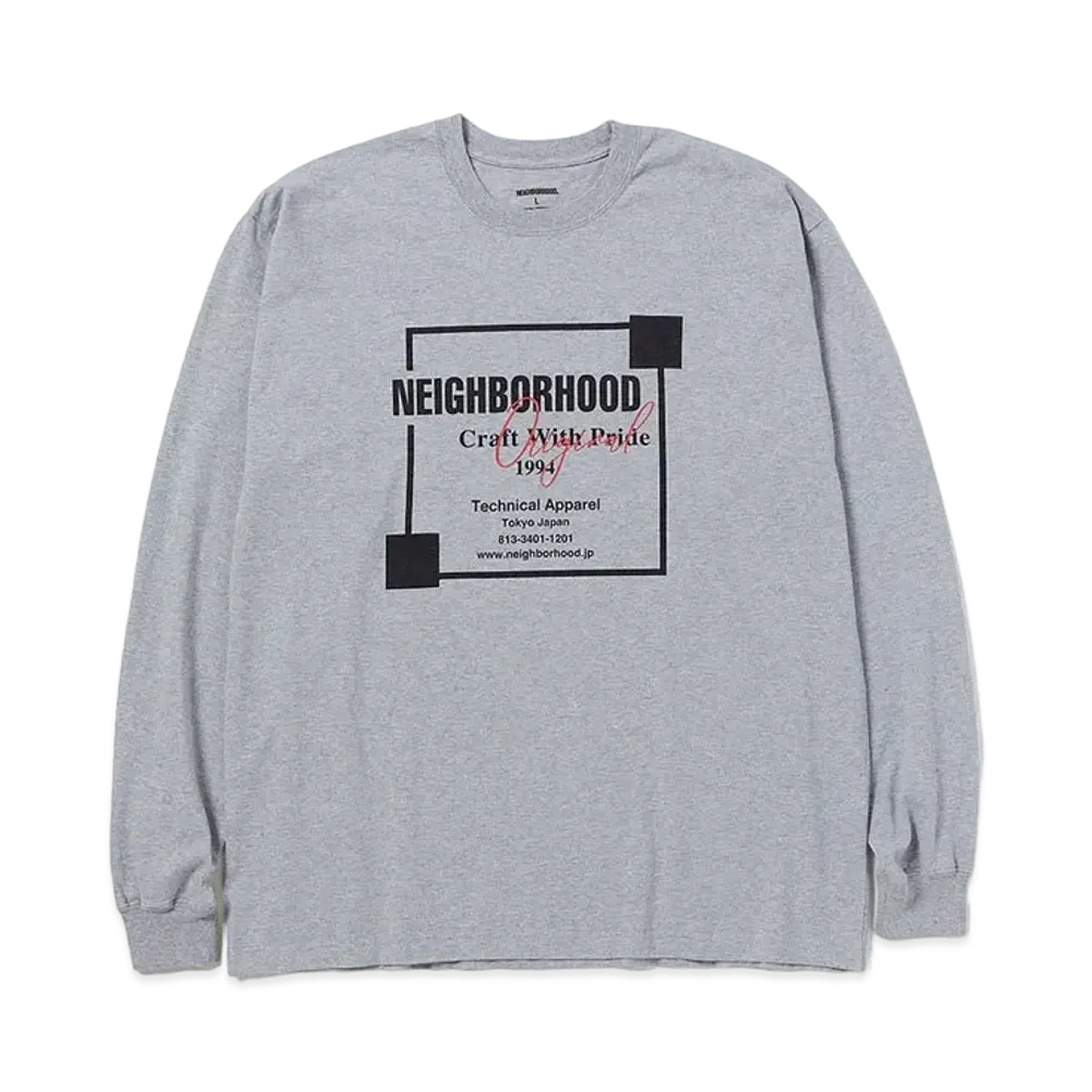 NEIGHBORHOOD 24SS NH Tee LS-7 "Gray"