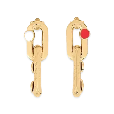 Louis Vuitton x Yayoi Kusama LV Edge Painted Dots Earrings "Gold"