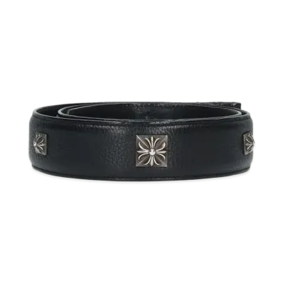 Chrome Hearts Zero Pyramid Studded Leather Belt "Black"