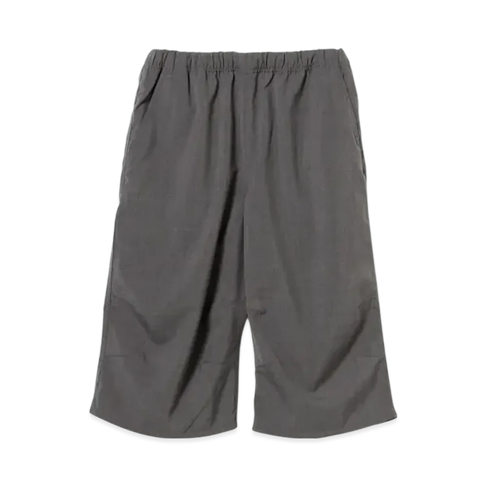 BEAMS Wide Short Slacks "Gray"