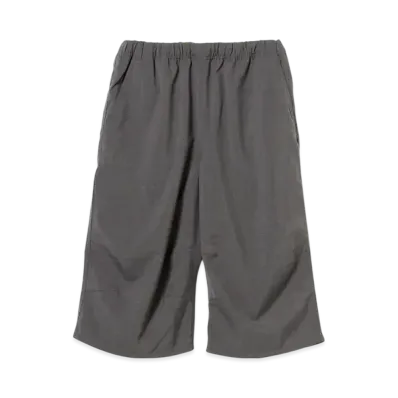 BEAMS Wide Short Slacks "Gray"