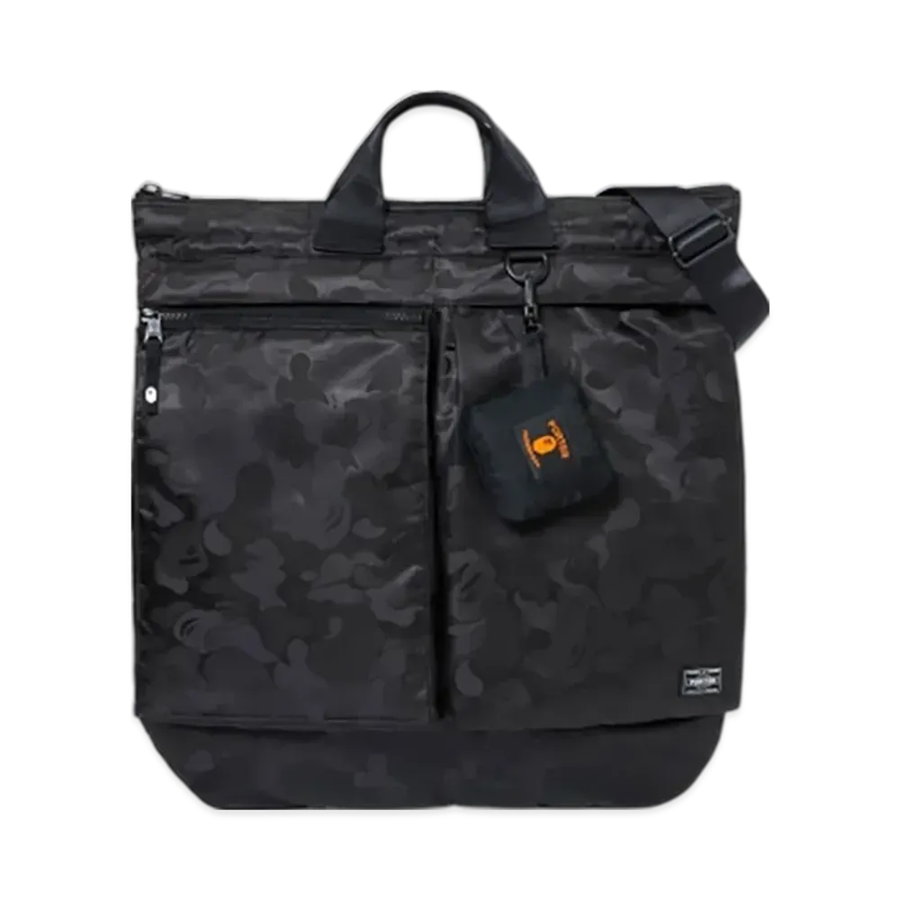 PORTER x A BATHING APE 2Way Helmet Bag "Black"
