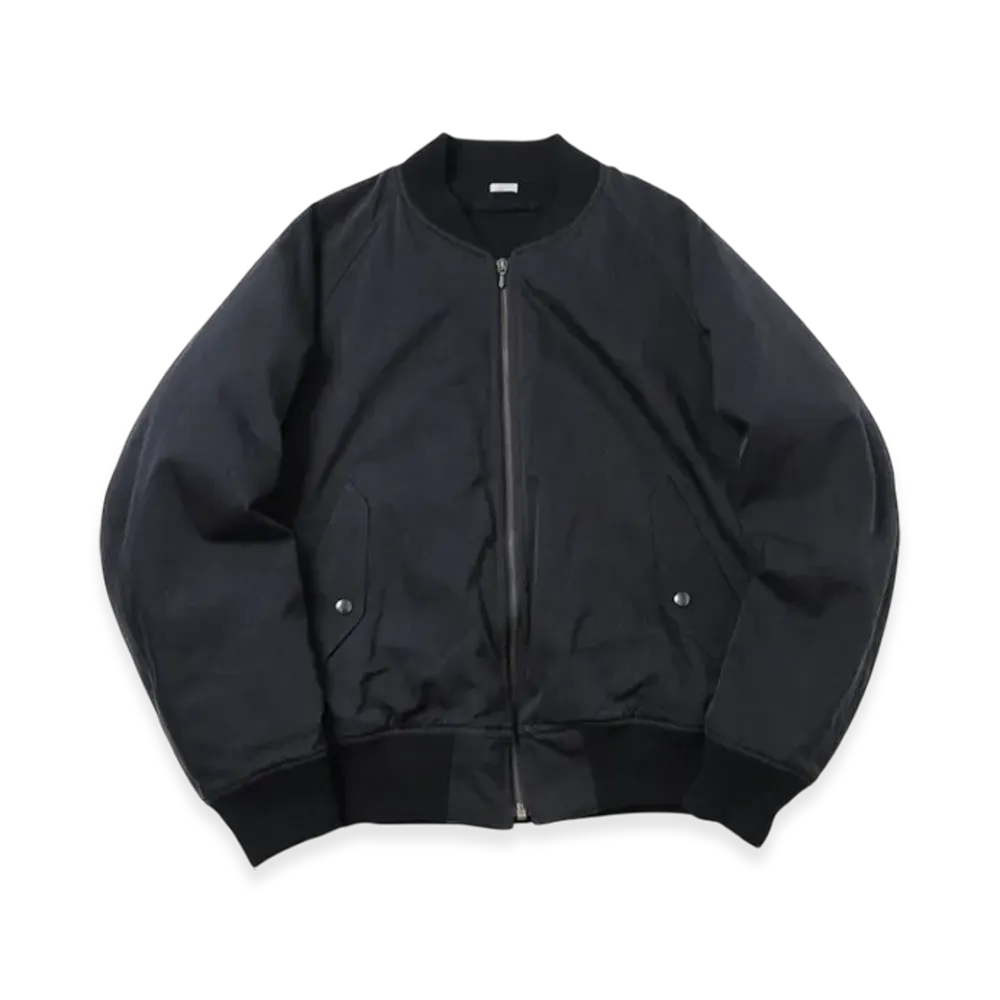 A.PRESSE Silk Padding Jacket "Black"