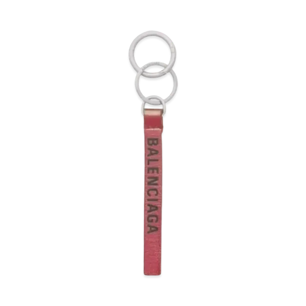 BALENCIAGA Everyday Daily Key Chain "Red/Black"