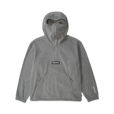 Supreme Polartec Face Mask Half Zip Hooded Sweatshirt "Grey"
