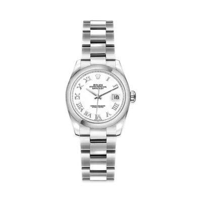 ROLEX Lady-Datejust "White Roman/Stainless Steel"