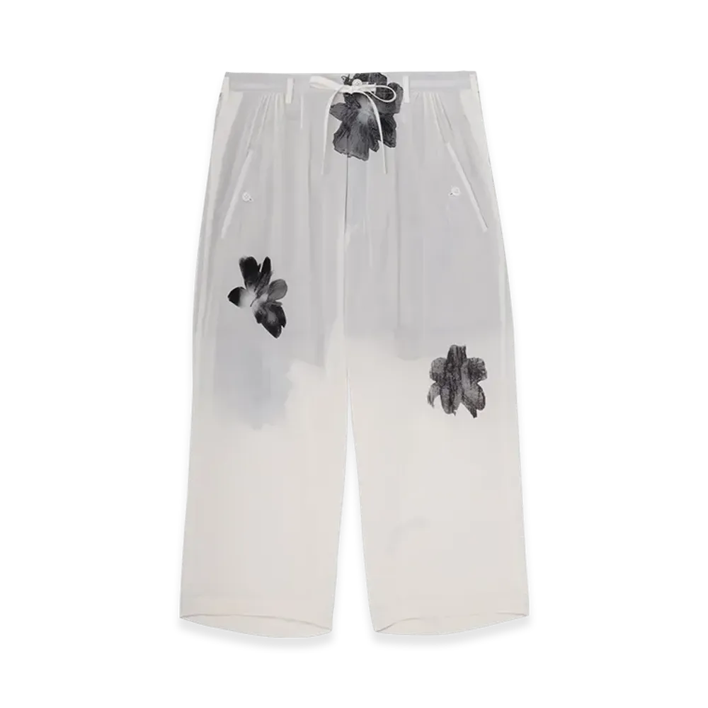 Yohji Yamamoto POUR HOMME Suspender Slim Pants "White"