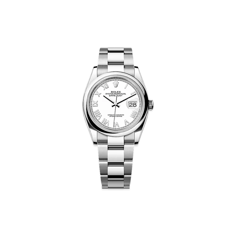 ROLEX Datejust 36 Oystersteel "White"