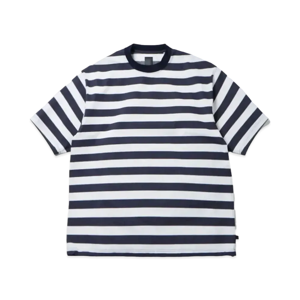 DAIWA PIER39 Tech Drawstring Border S/S Tee "White x Navy"