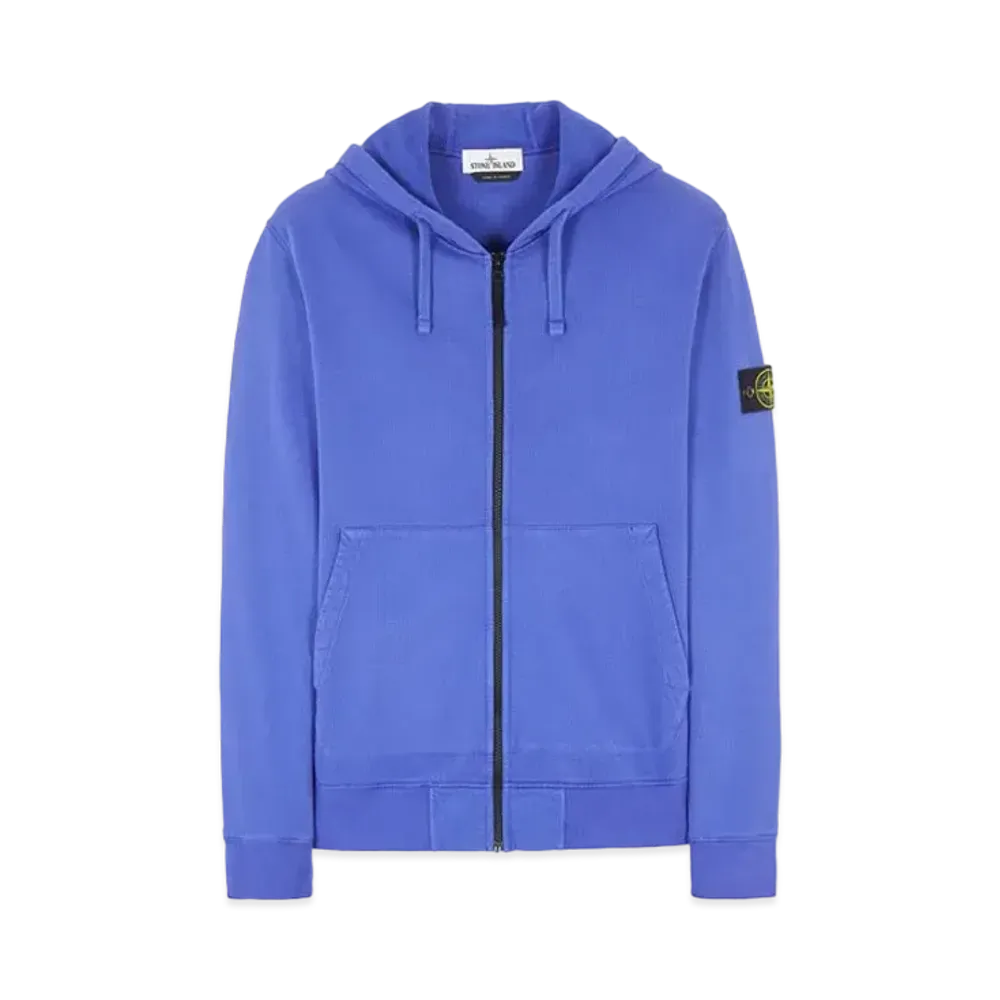 Stone Island 64220 BRUSHED COTTON FLEECE "Periwinkle"
