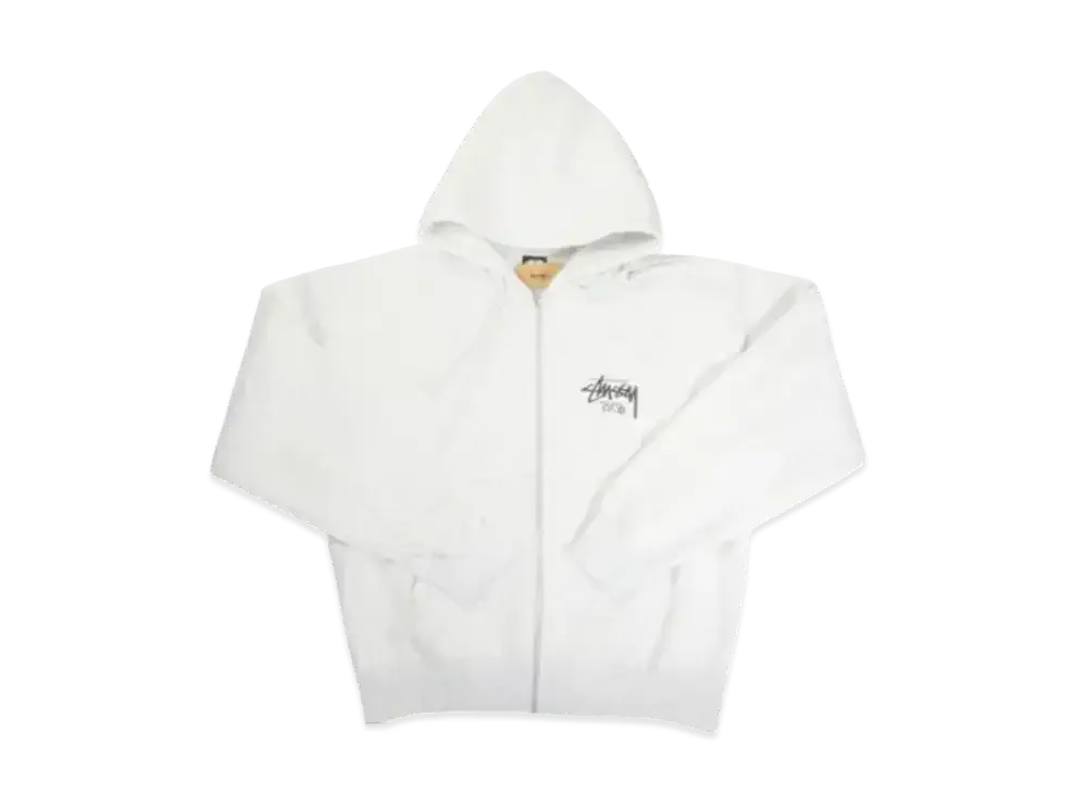 Stussy Stock Tokyo SS26 Zip Hood "Ash Heather"