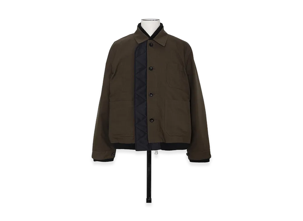 sacai Nylon Twill x Rip Stop Reversible Blouson "Brown/Black"