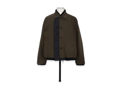 sacai Nylon Twill x Rip Stop Reversible Blouson "Brown/Black"