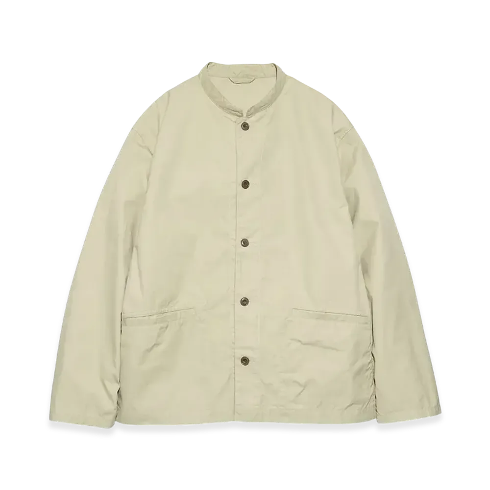 nanamica Band Collar Shirt Jacket "LightGreen"