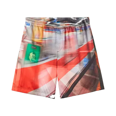 MSGM x Google Pixel Daily Metro Print All-Over Shorts "Red"