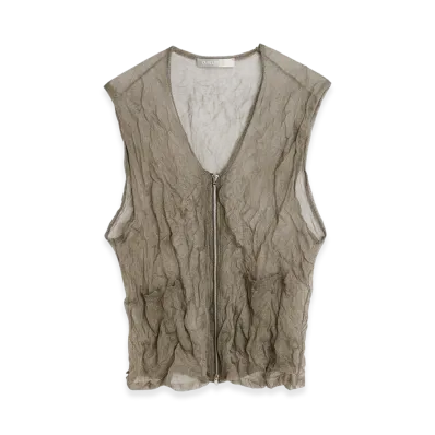 OUR LEGACY Crush Vest "Ash Silk Steel"