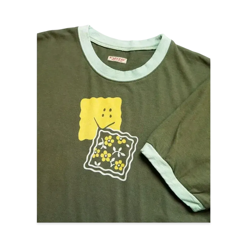 KAPITAL 20/- Ringer Tee "Khaki"