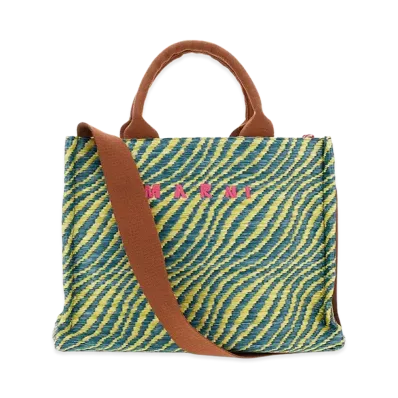 MARNI Women's Raffia Handbag "Green"