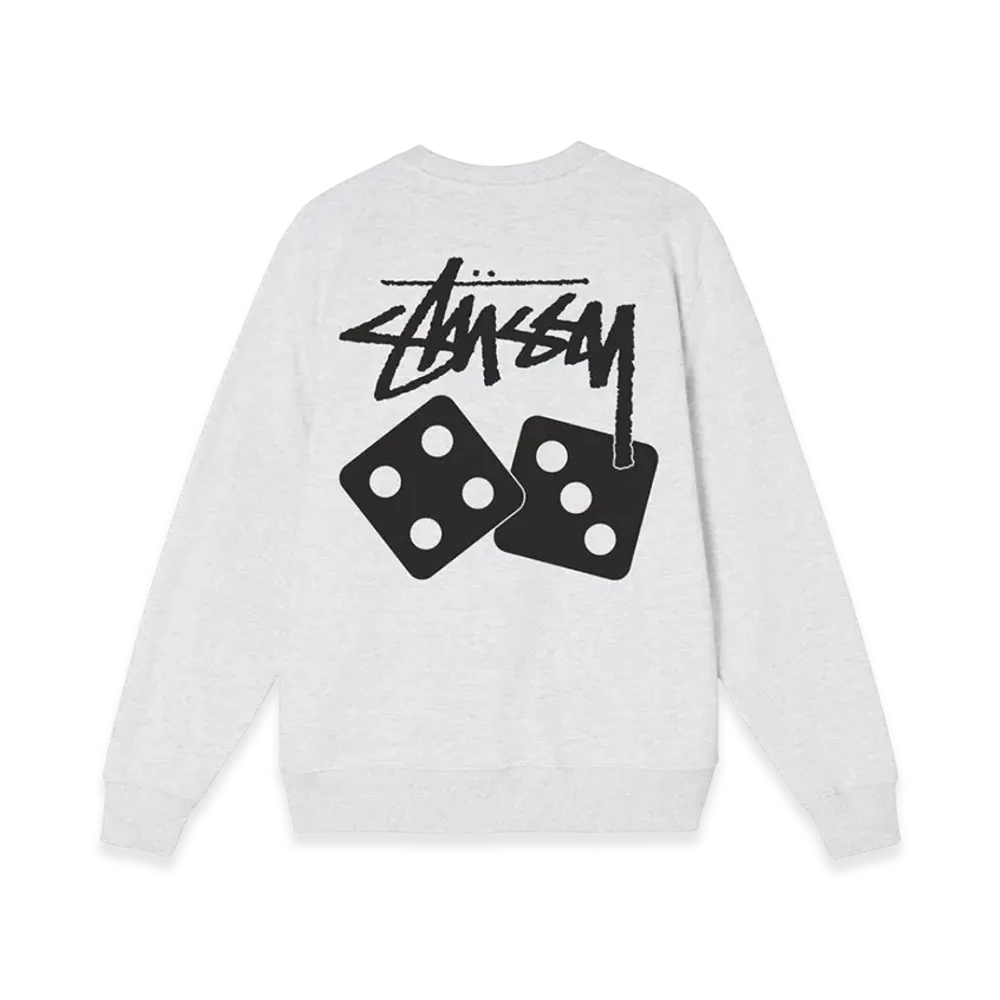 Stussy Dice Crew "Ash Heather"
