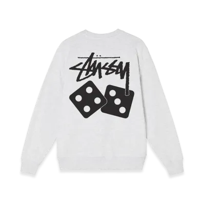 Stussy Dice Crew "Ash Heather"