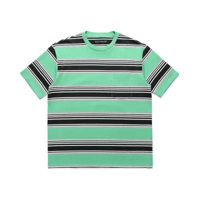 WACKO MARIA Striped T-Shirt "Green"