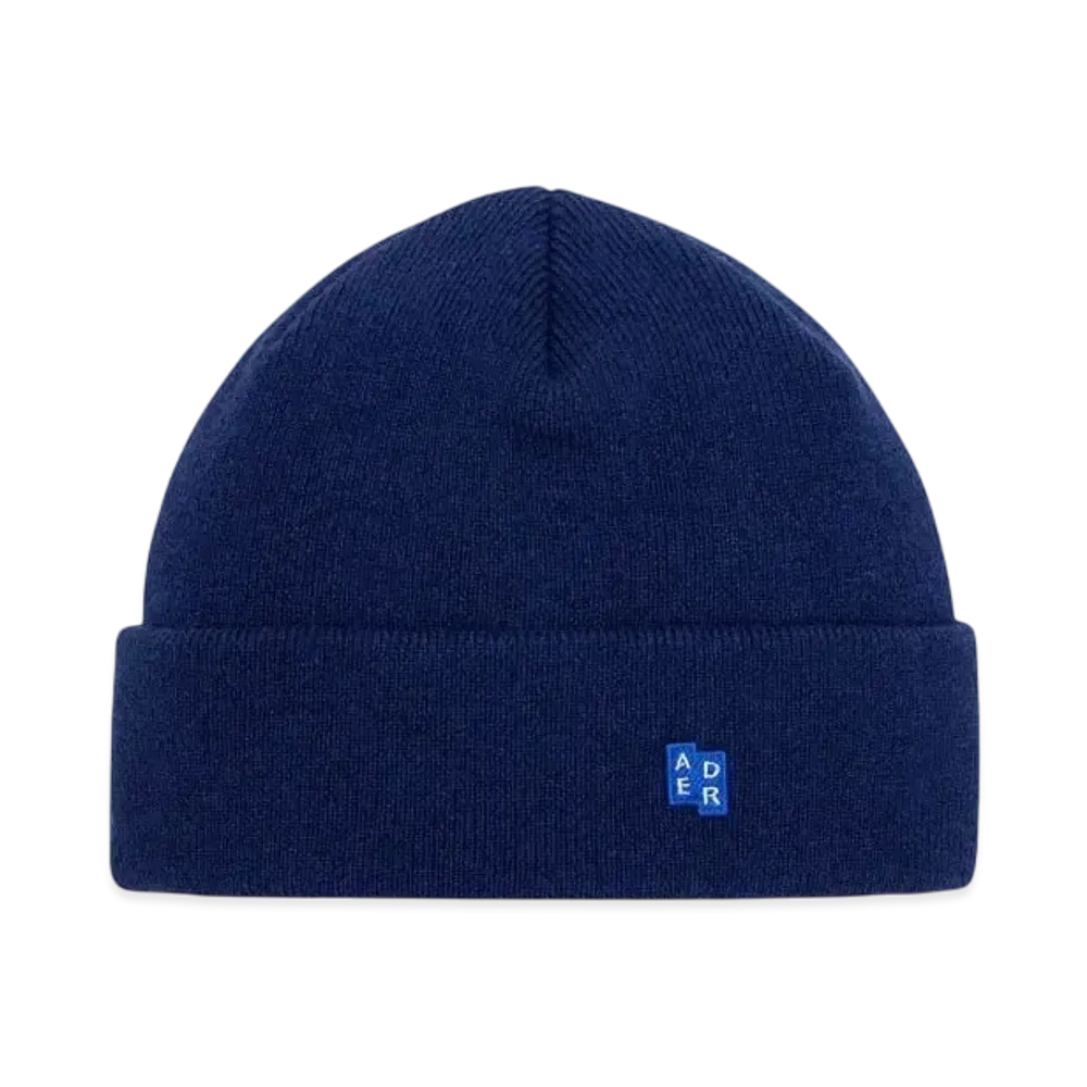 ADERERROR Tag Beanie 02 "Navy"