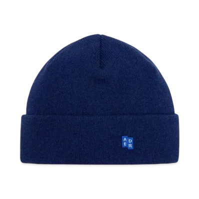 ADERERROR Tag Beanie 02 "Navy"