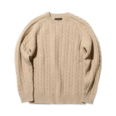 BEAMS Crew Cable 5G "Beige"