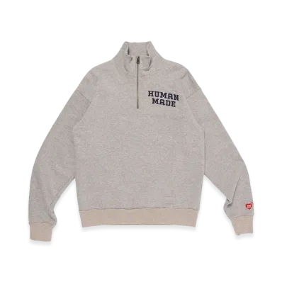 HUMAN MADE Half-Zip Sweatshirt "Gray"