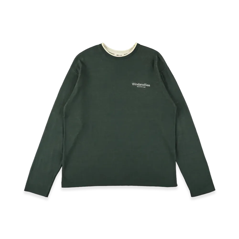 WIND AND SEA Double Face Knit "Green"