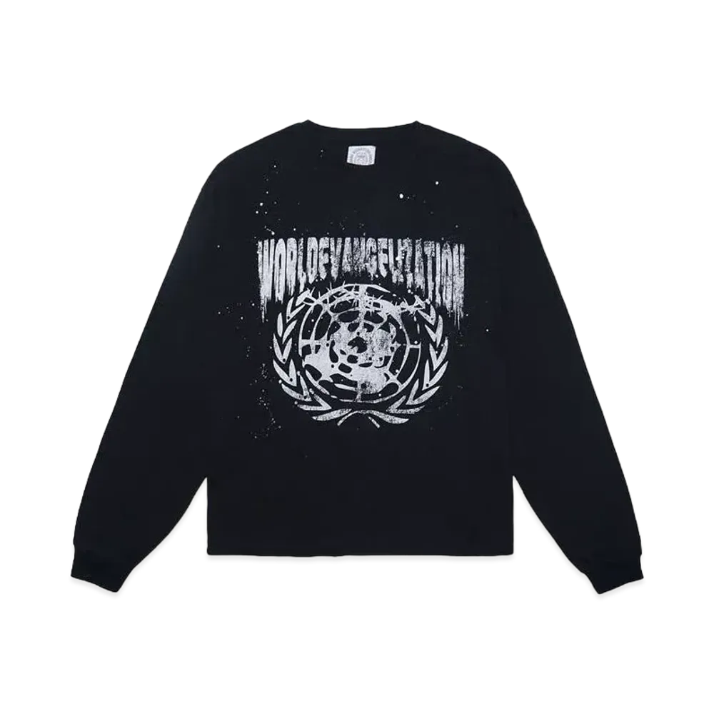 SOMEIT W.E Vintage LS Tee "BLACK"