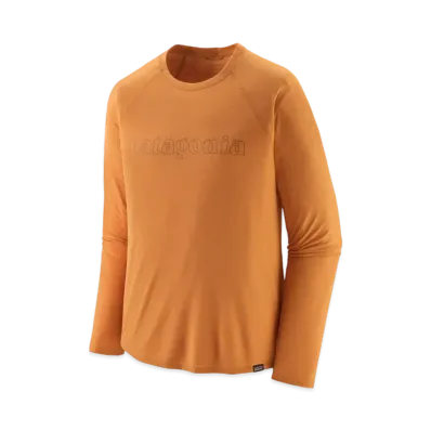 Patagonia Men's Longsleep Cap Cool Trail Graphic Shirt "Caramel"