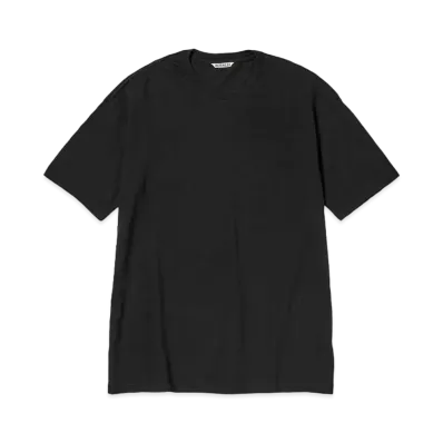 AURALEE Seamless Crew Neck Tee "Black"