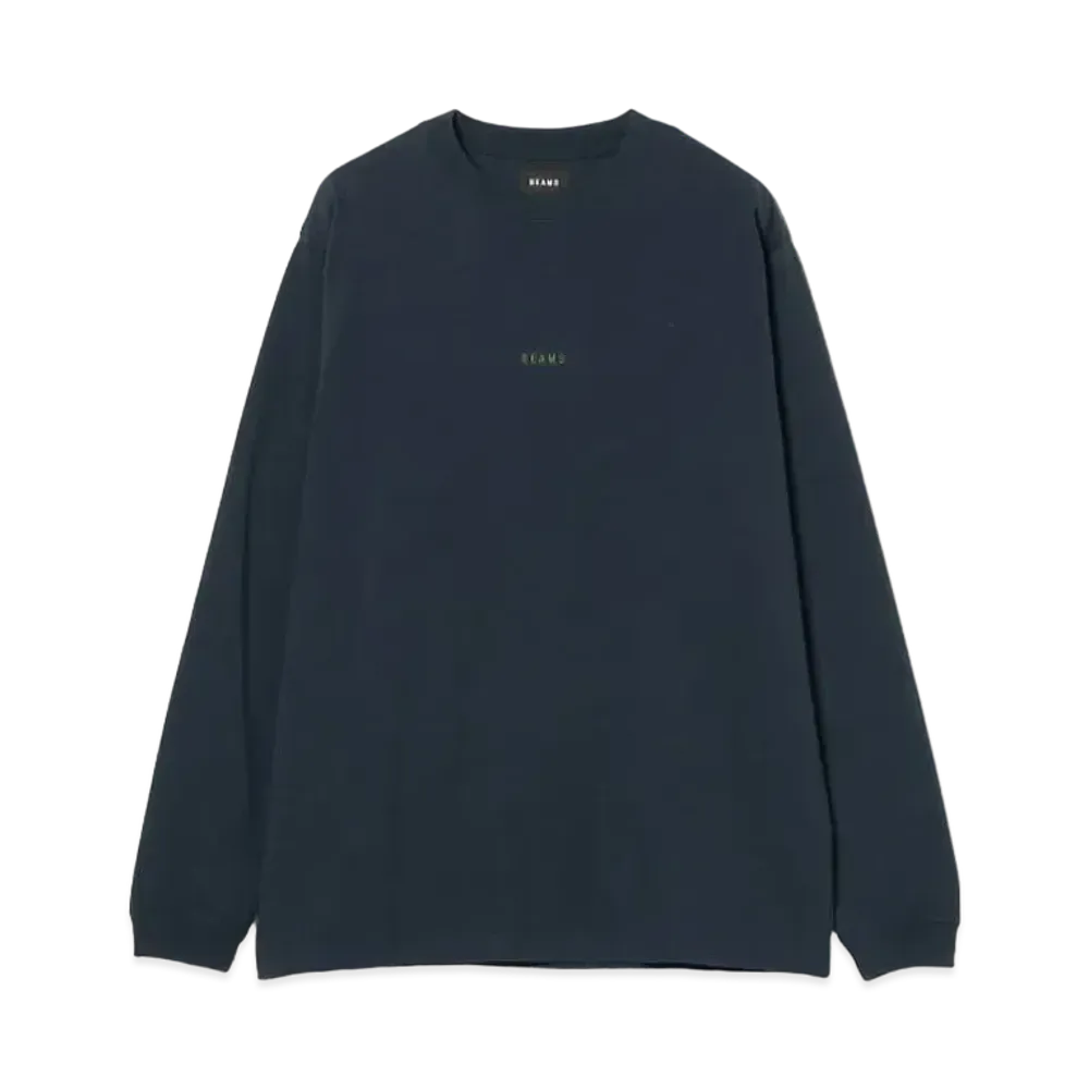 BEAMS Mini Logo Crew Neck T-shirt "Navy"