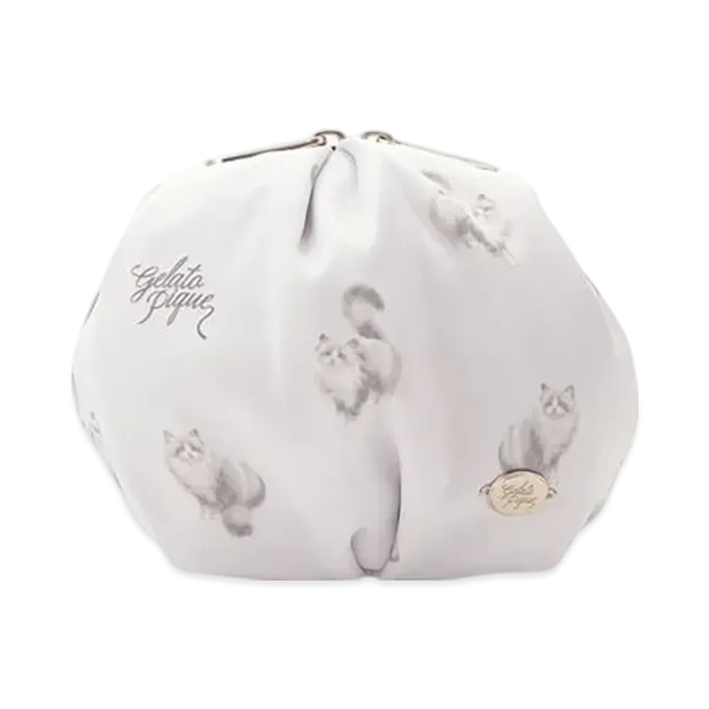 GELATO PIQUE Cat All Pattern Pouch "Lavender"