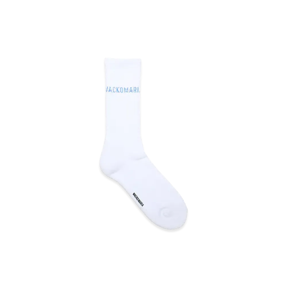 WACKO MARIA Sports Socks "White/Blue"