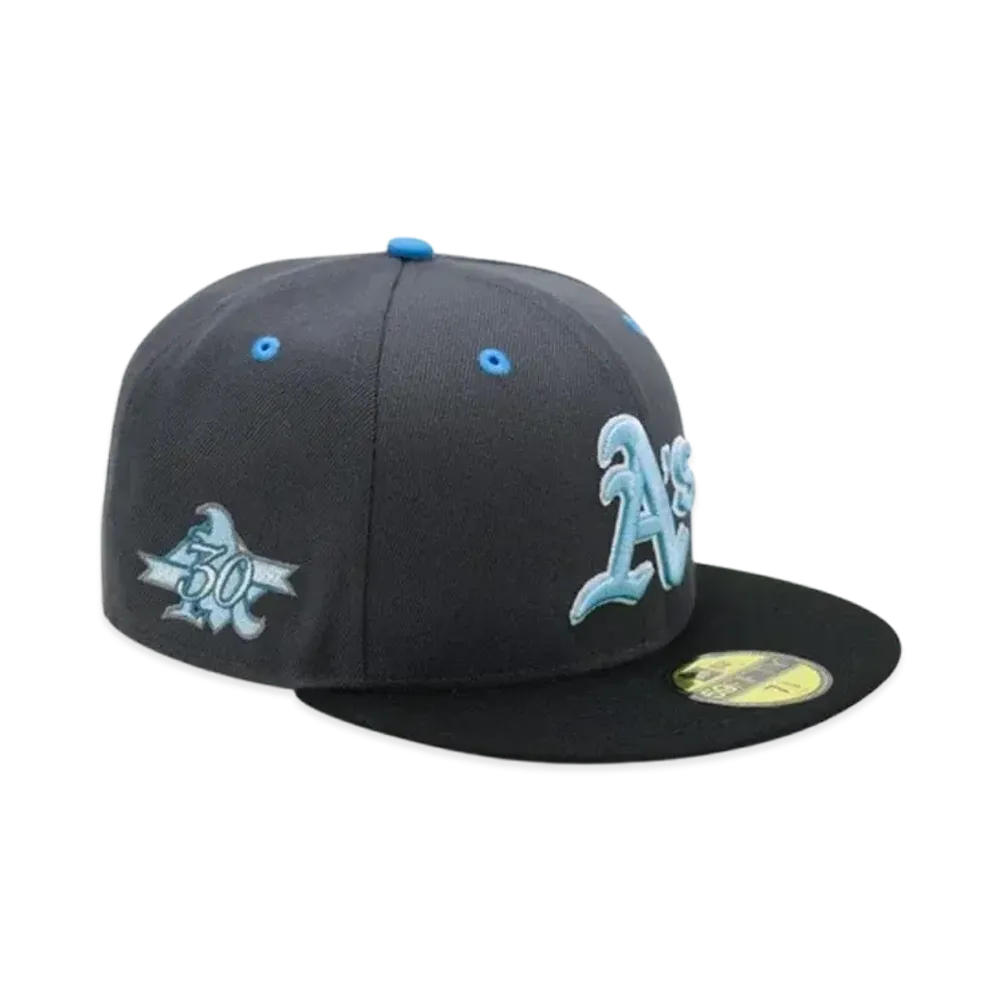 NEW ERA x THE CAP 'Rock Glacier' 59Fifty Oakland Athletics "Graphite/Black"