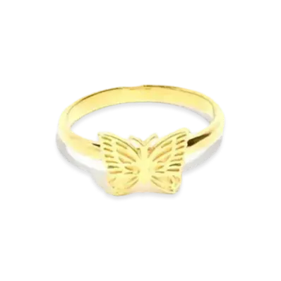 Needles RING - GOLD PLATE "Papillon"