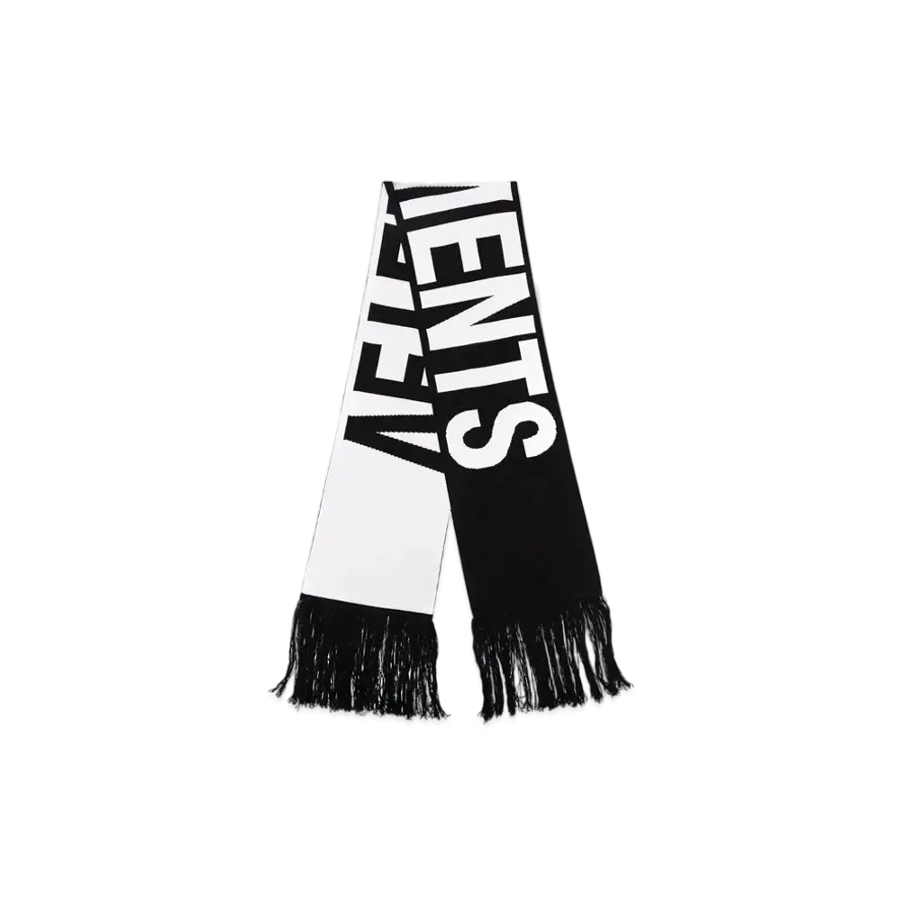 VETEMENTS Knit Scarf "Black"